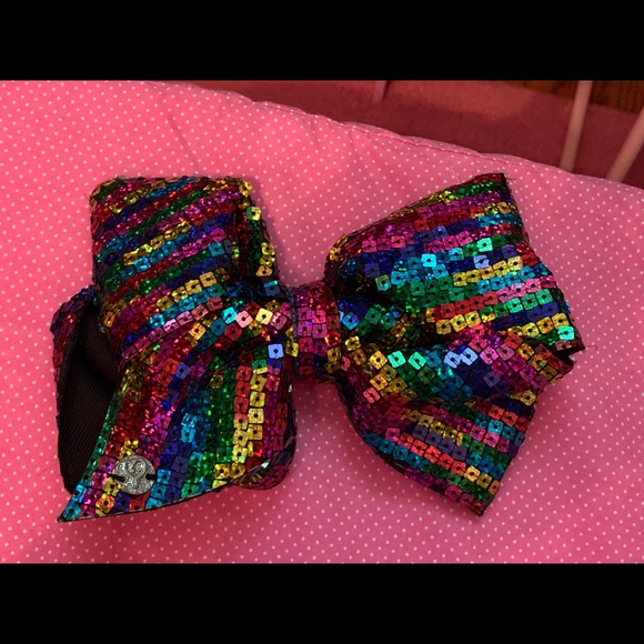JoJo Siwa Other - JOJO SIWA SIGNATURE BOW RAINBOW SEQUINS